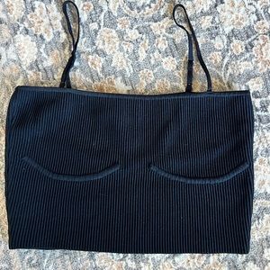 BABATON CONTOUR KNIT BUSTIER TOP SIZE L